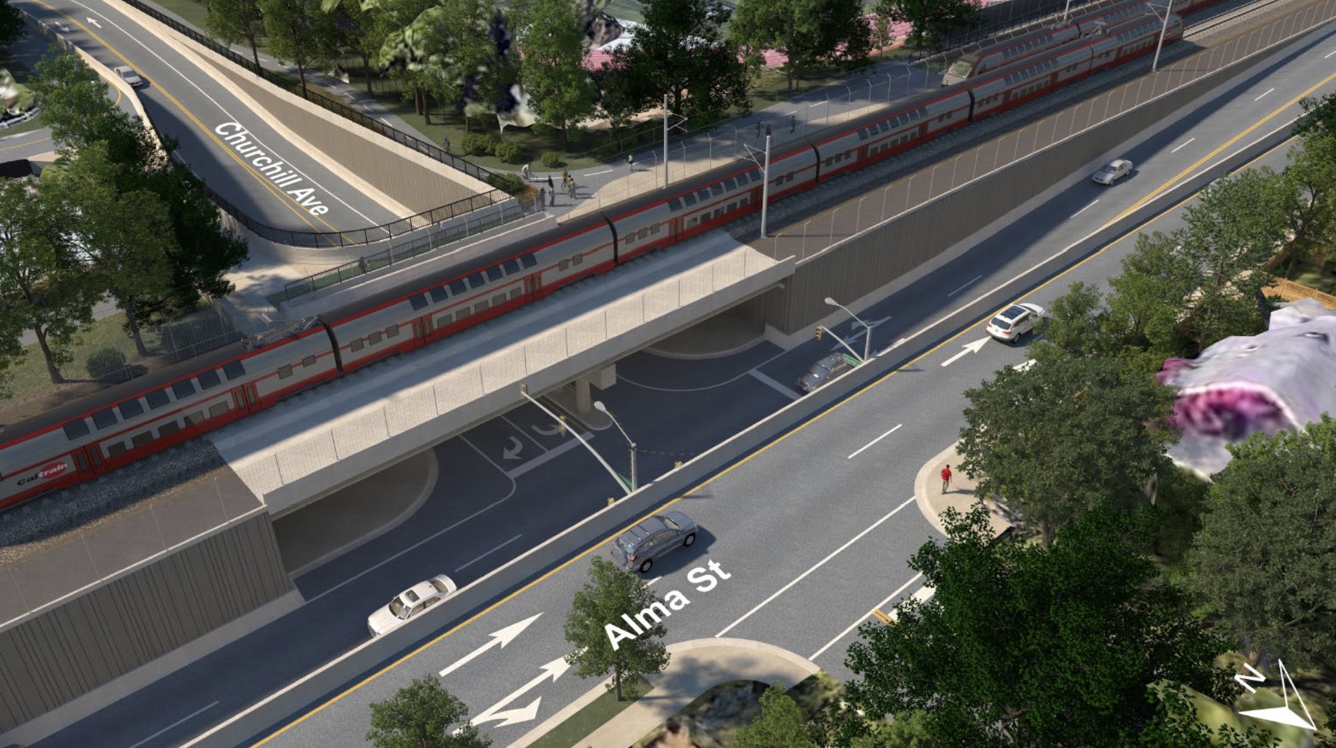 Palo Alto residents blast plans for bike tunnel across Caltrain tracks ...
