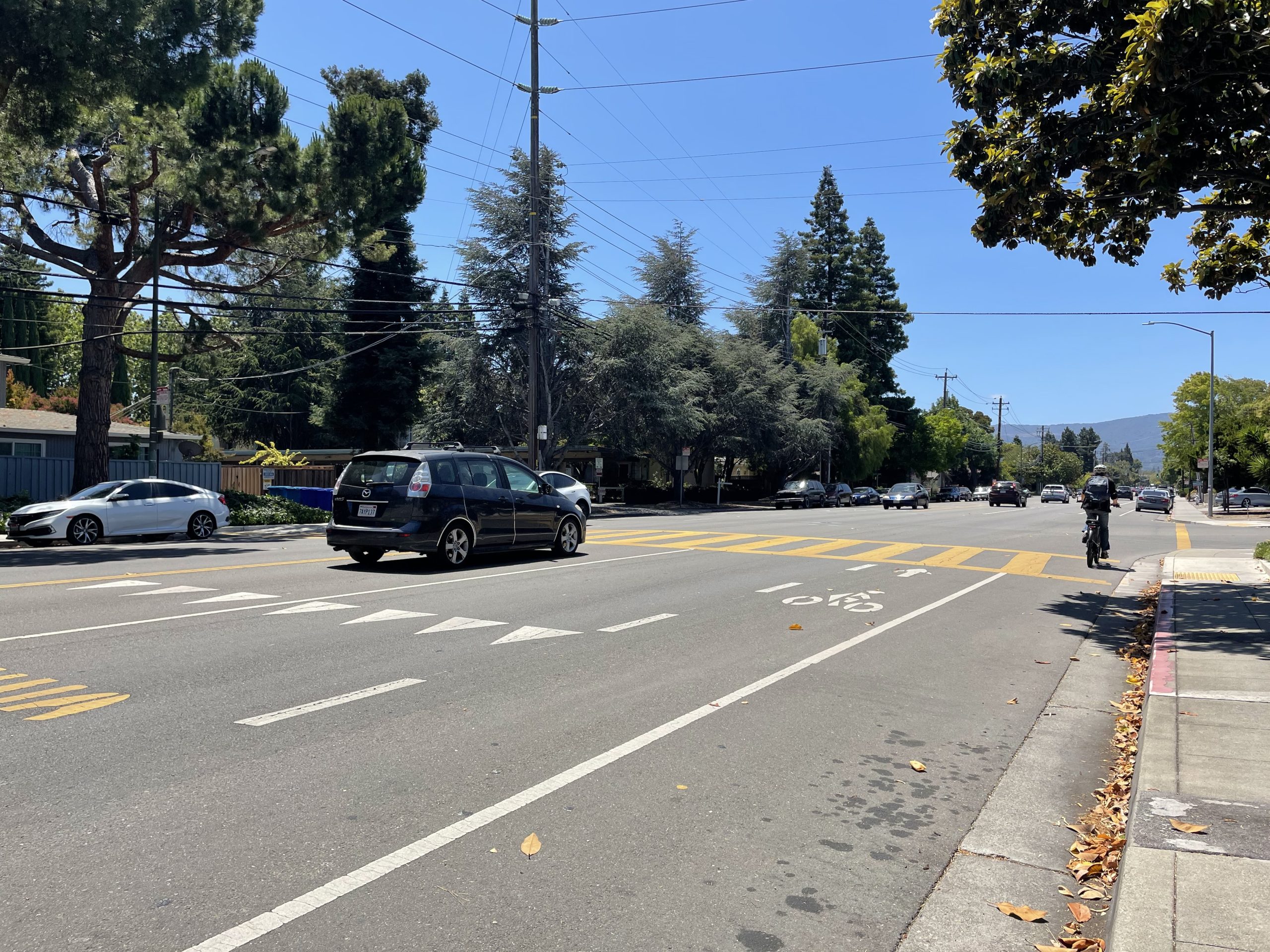 Rengstorff Avenue just south of Middlefield Road in Mountain View